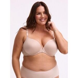 NWT Torrid T-Shirt Bra "Rose Dust" Lightly Lined Smooth Front Close 360 Back 50D